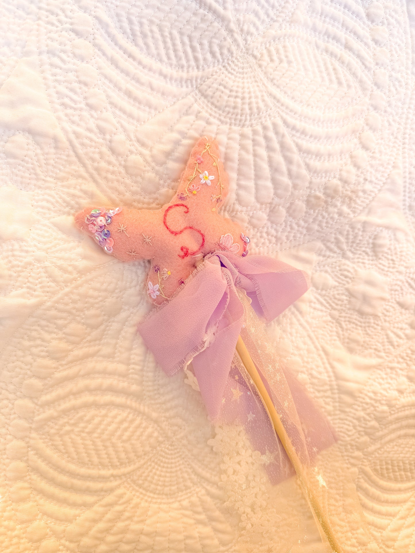 Custom Embroidered Fairy Wand