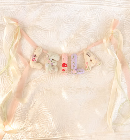 Custom Embroidered Name Banner